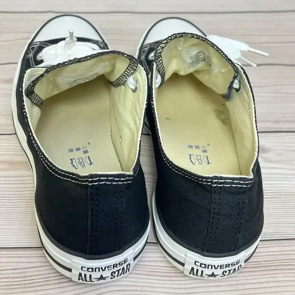 CONVERSE Chuck Taylor All Star Low Black Canvas Sneaker Shoe Men 9/Women 11 MINT - Picture 13 of 14